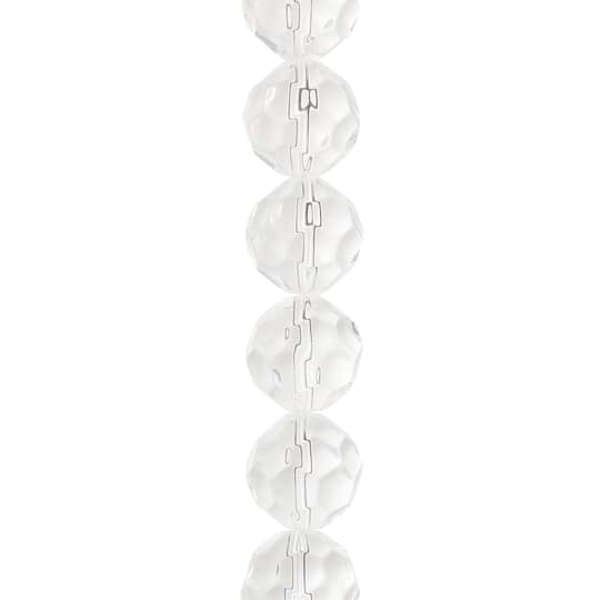 12 Pack: Crystal Faceted Glass Round Beads, 18mm by Bead Landing™